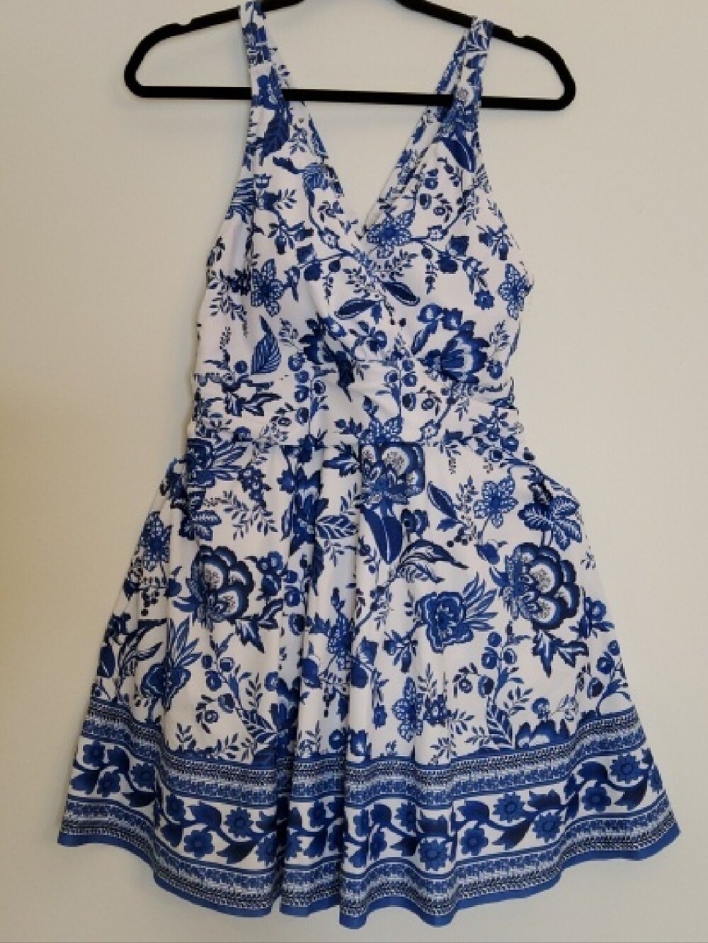 BloomChic White & Blue Floral Print Swimsuit -NWT